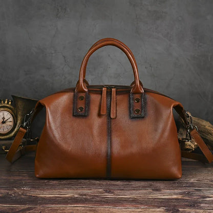 Vintage Genuine Leather Handbag for Women
