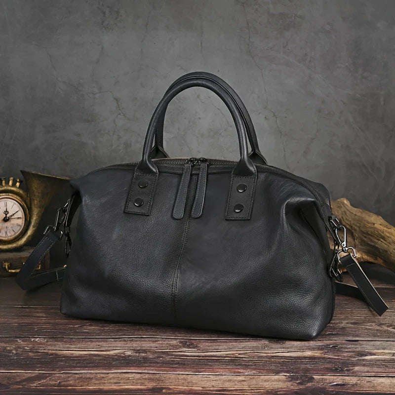 Vintage Genuine Leather Handbag for Women